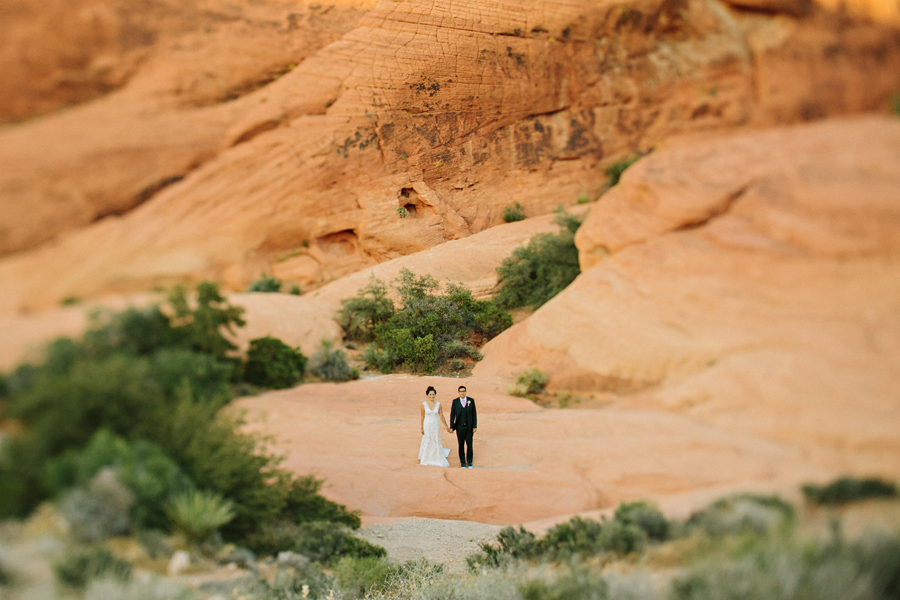 red rock bride and groom portraits