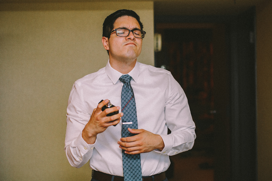 groom getting ready