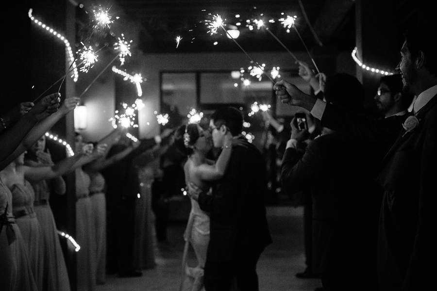 sparkler sendoff 