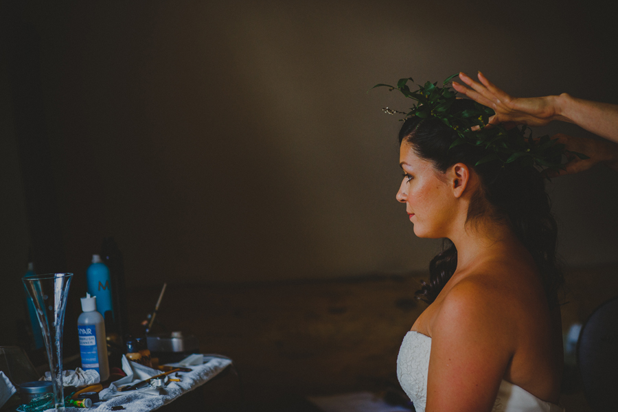 bridal flower crown