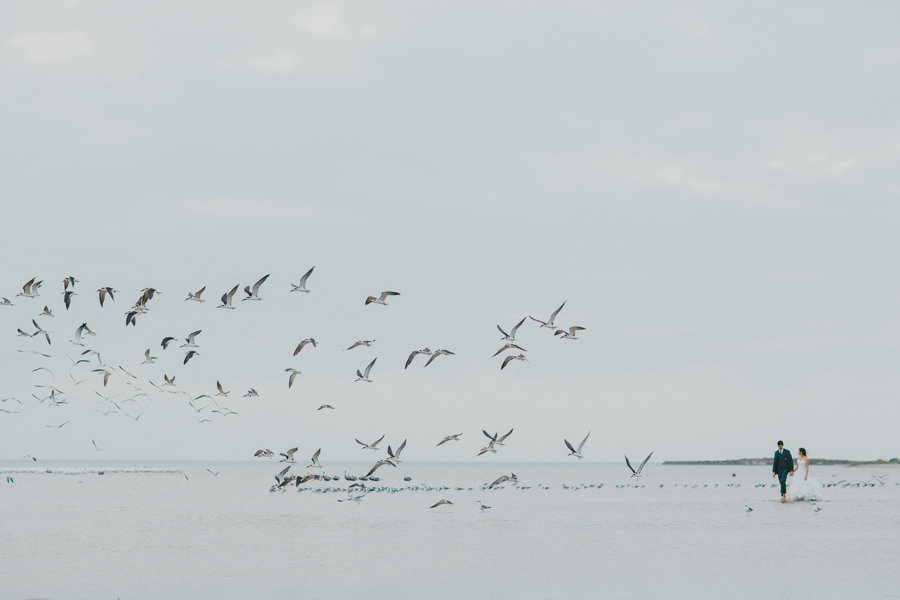 outdoor wedding beach portraits